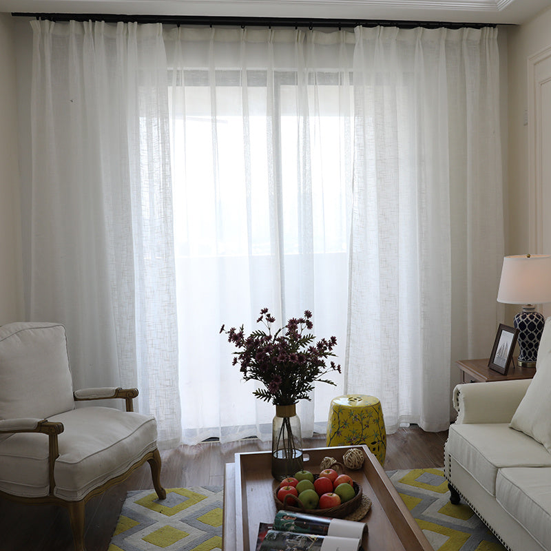 Cotton and Linen Blend Curtain