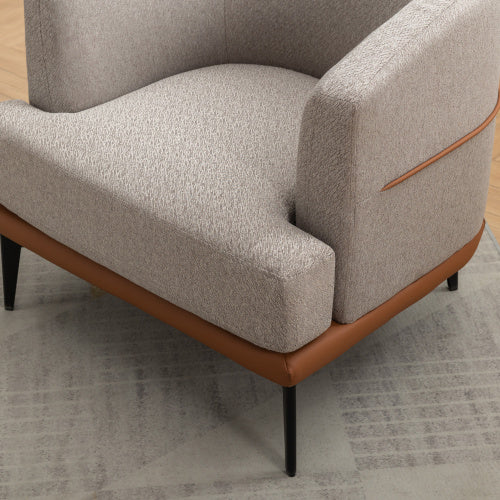 Round Upholstered Armchair