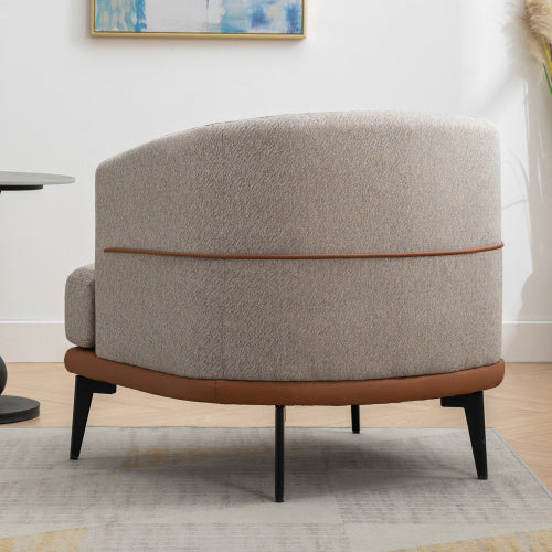 Round Upholstered Armchair