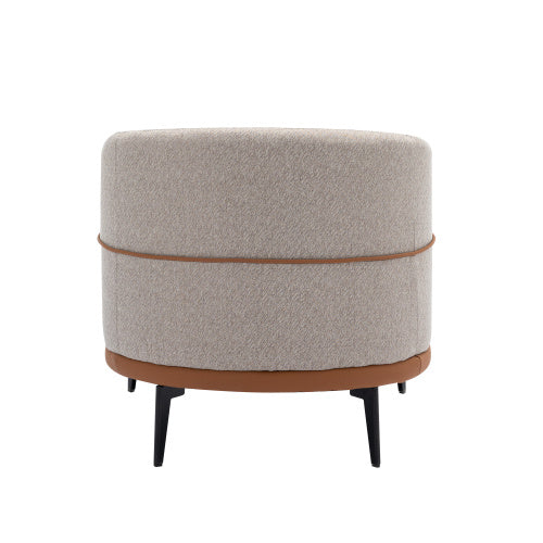 Round Upholstered Armchair