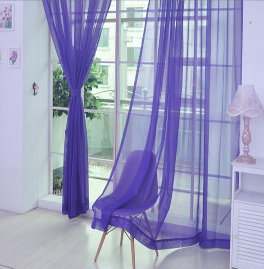 Transparent Tulle Curtains