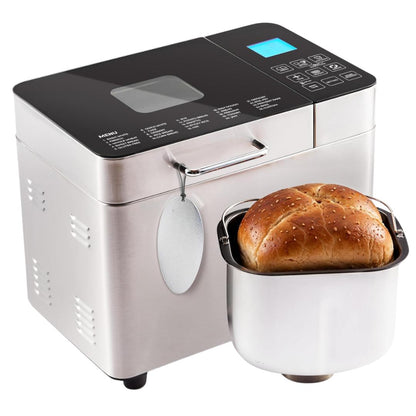 Bread Maker: 2 LB Capacity, Digital Control, 24 Programs, and Custom Recipe Setting