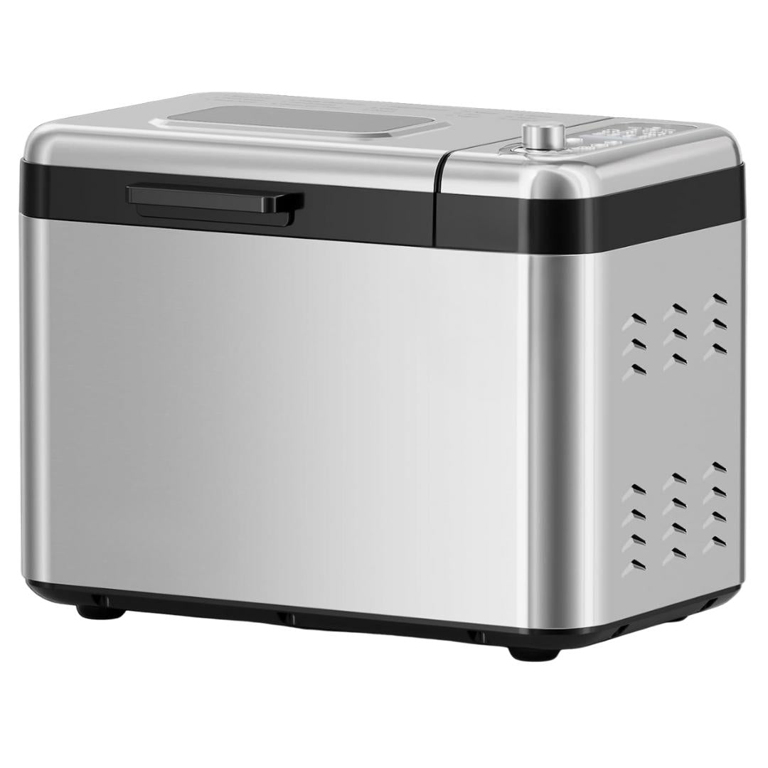 Silver Bread Maker: Extra-Large Capacity, 15 Automatic Settings, Programmable Timer