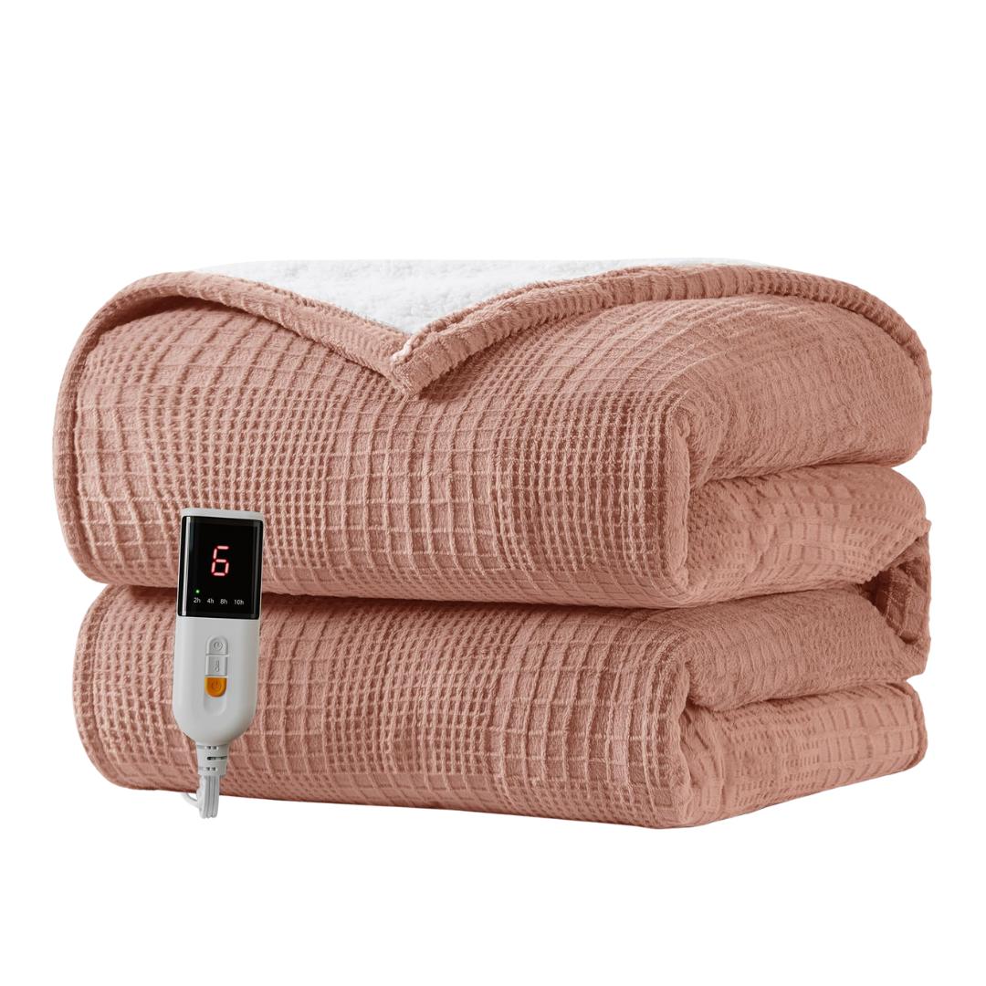 Smart Electric Blanket with Precise Temperature Control & Detachable Washable Design