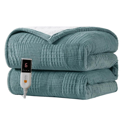 Smart Electric Blanket with Precise Temperature Control & Detachable Washable Design