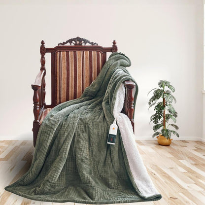 Smart Electric Blanket with Precise Temperature Control & Detachable Washable Design