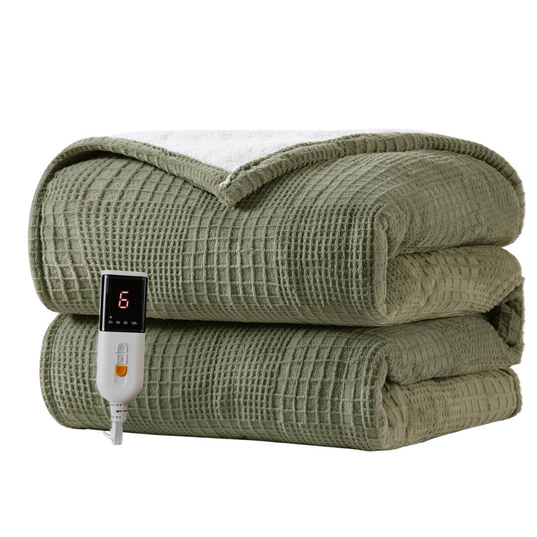 Smart Electric Blanket with Precise Temperature Control & Detachable Washable Design