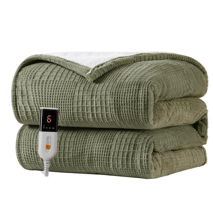 Smart Electric Blanket with Precise Temperature Control & Detachable Washable Design